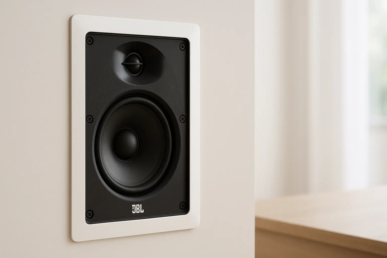 Caixa Acústica JBL CI6SA Plus: Som Direcionado e Potência Discreta