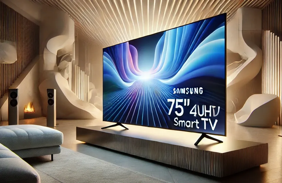 Smart TV QLED 75" 4K UHD Samsung Q70C - Alexa built in, Modo Game, Som em Movimento