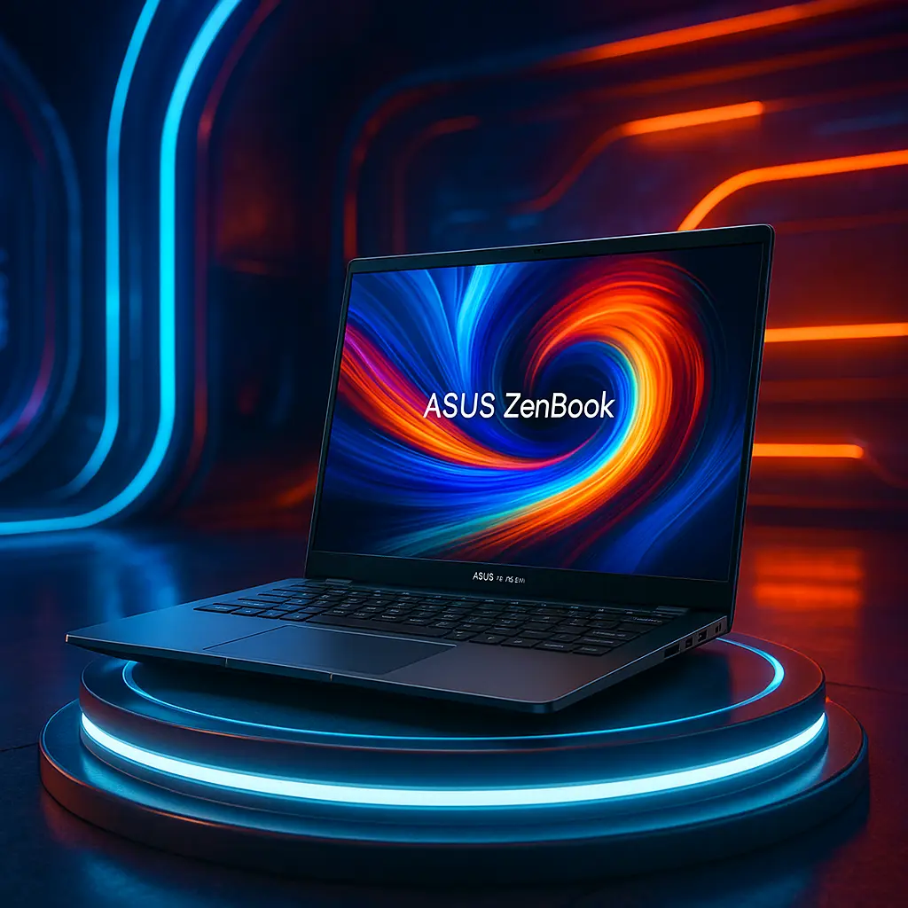 Notebook ASUS Zenbook A14 OLED com desempenho em IA