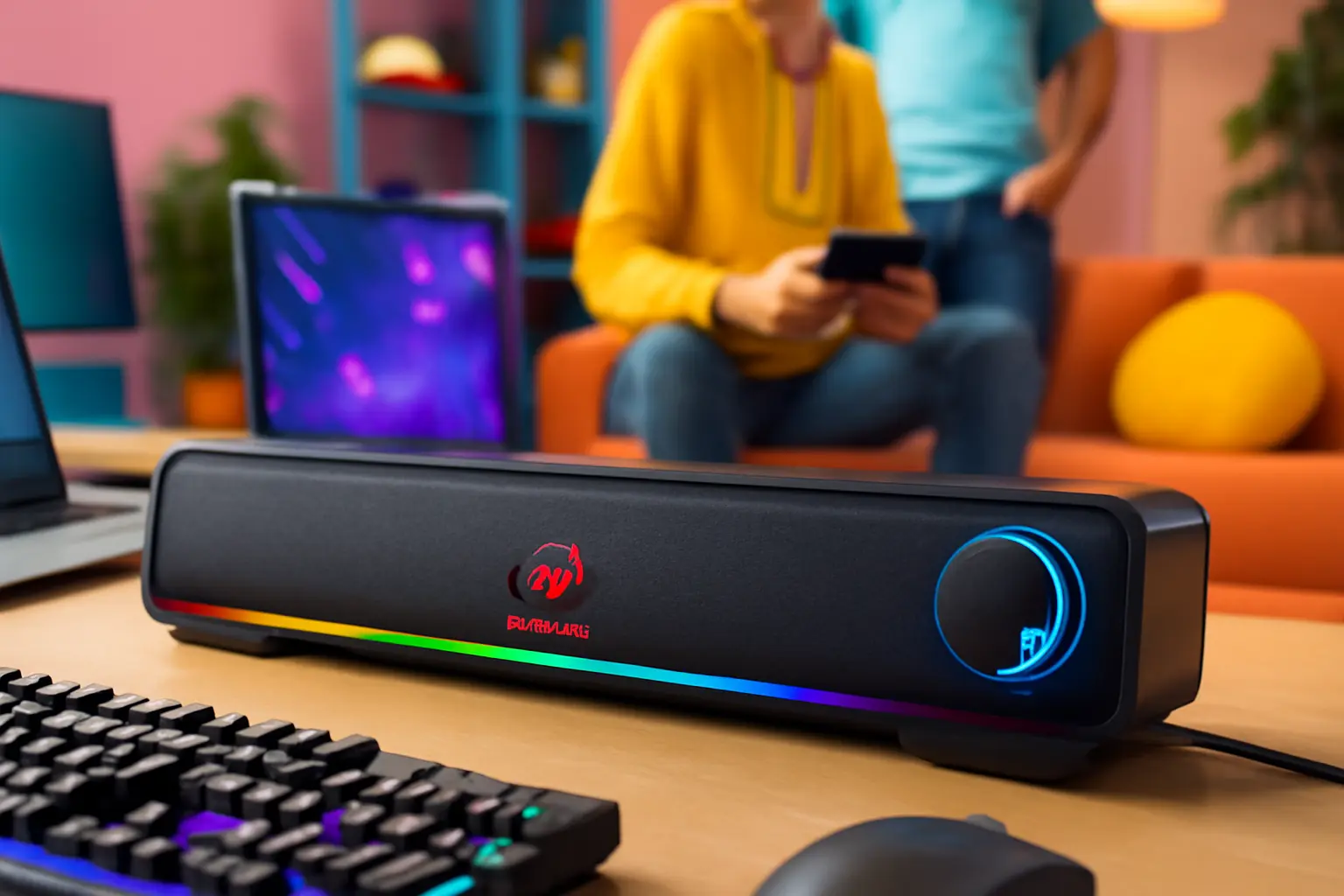 Top Cinco Caixa de som soundbar gamer Redragon adiemus