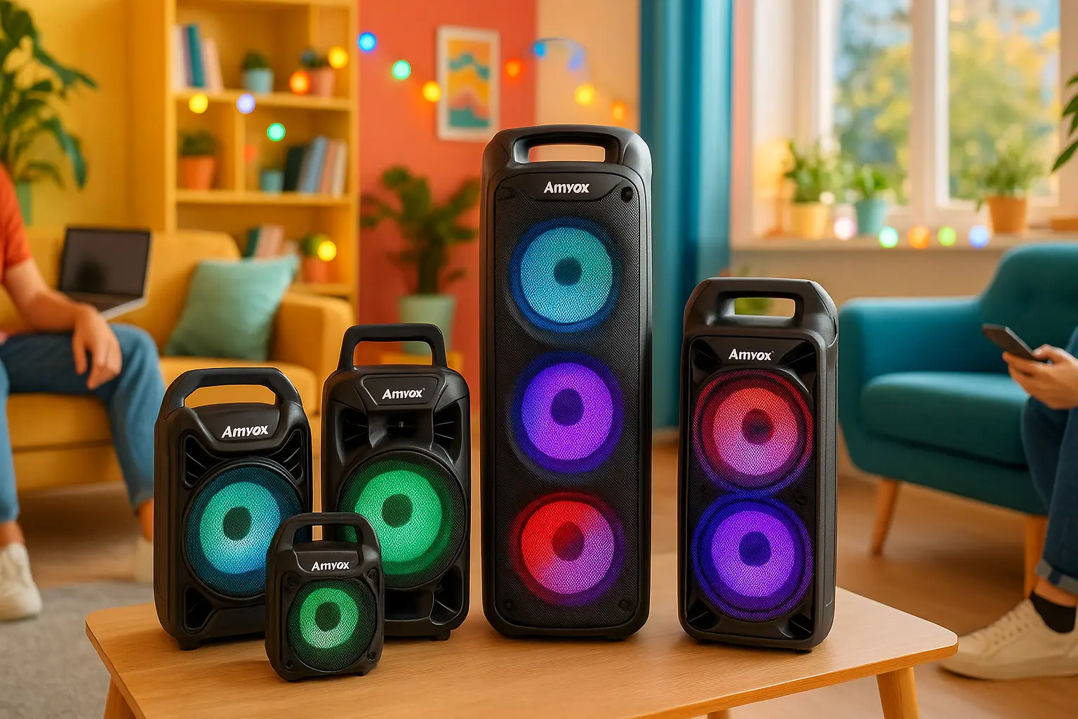 Top Cinco Modelos de caixa de som amplificada bluetooth Amvox