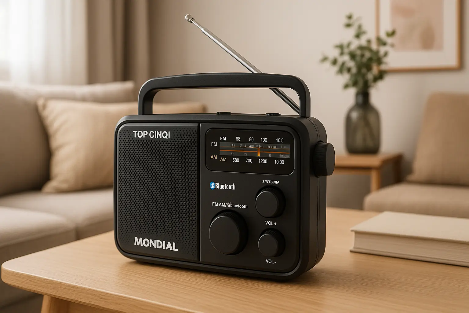 Top Cinco rádio portátil mondial bluetooth