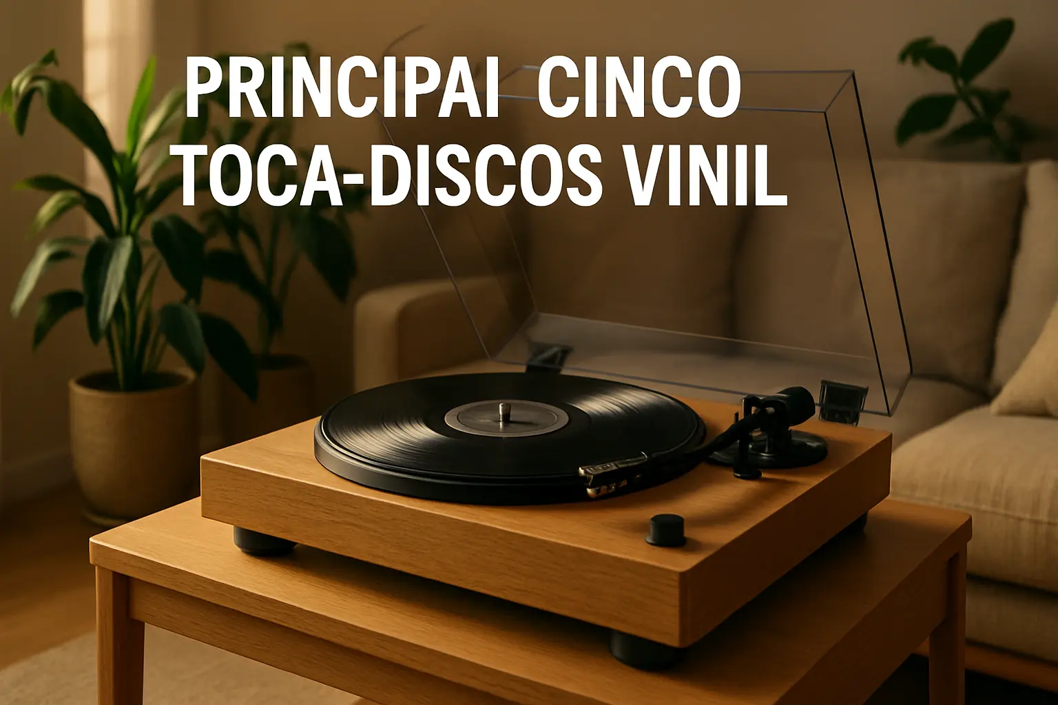 Principais Cinco toca discos vinil