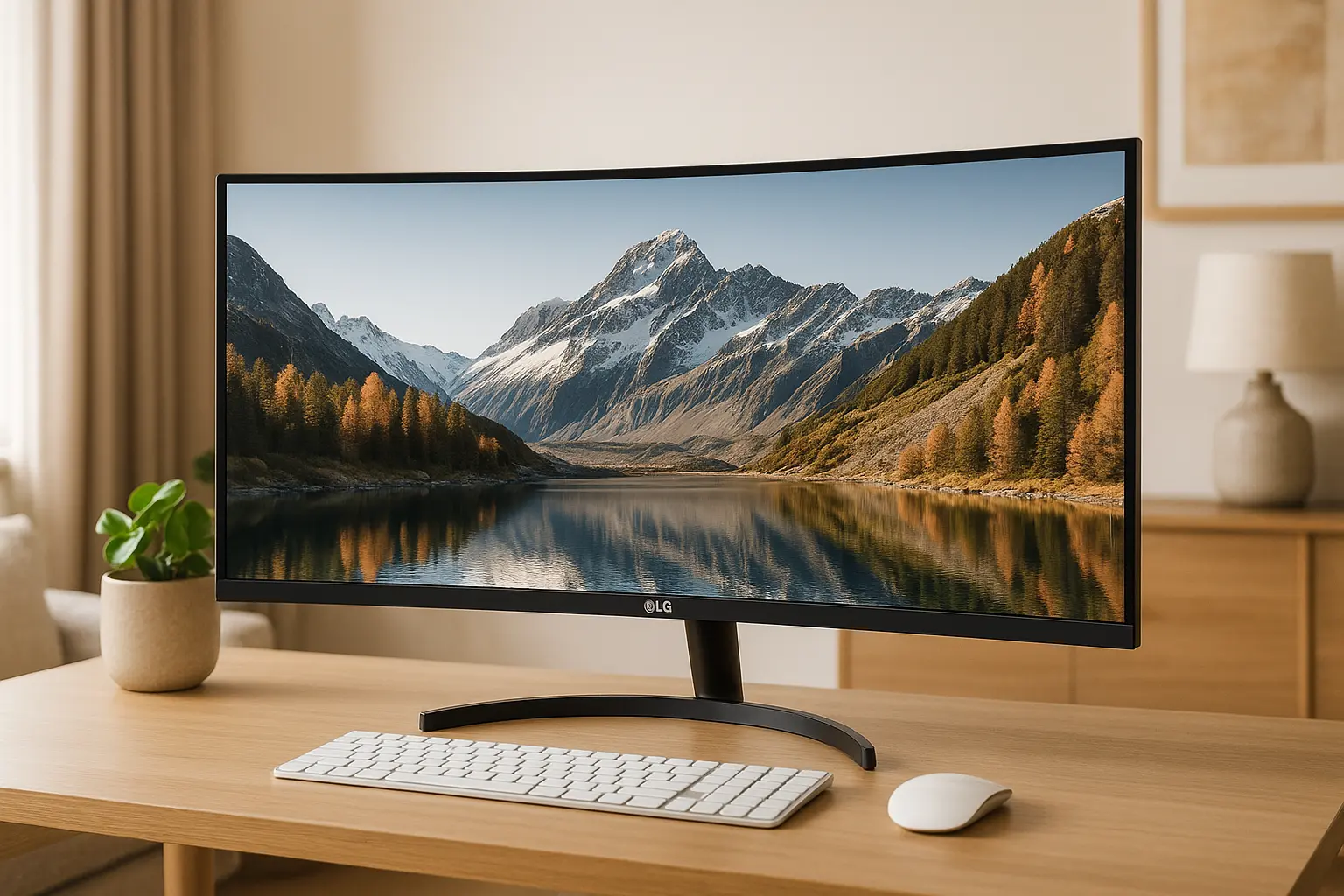 Top Cinco monitor LG ultrawide curvo tela va 34 wqhd hdr10 34wr50qc-b