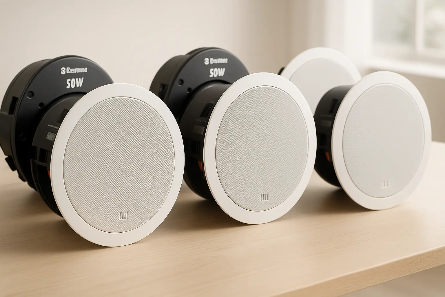 Principais 5 kit caixas de embutir sistema som ambiente bluetooth JBL 50w