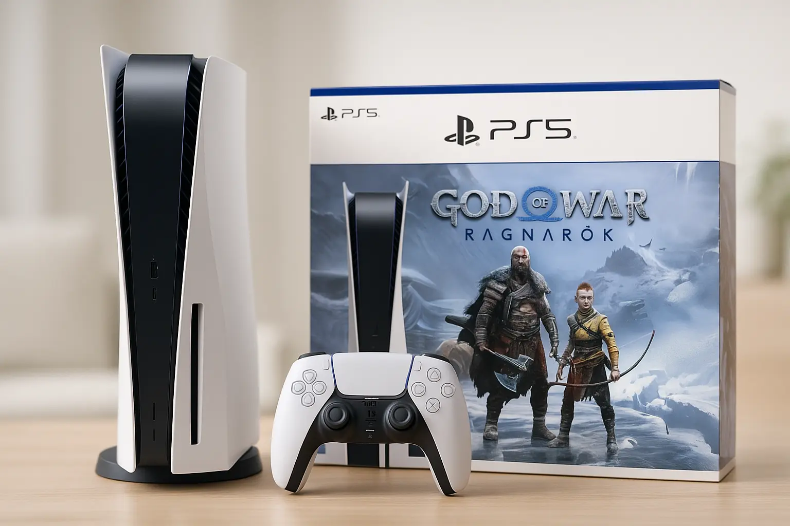 Top Cinco Modelos de playstation PS5 console – God of War Ragnarök bundle