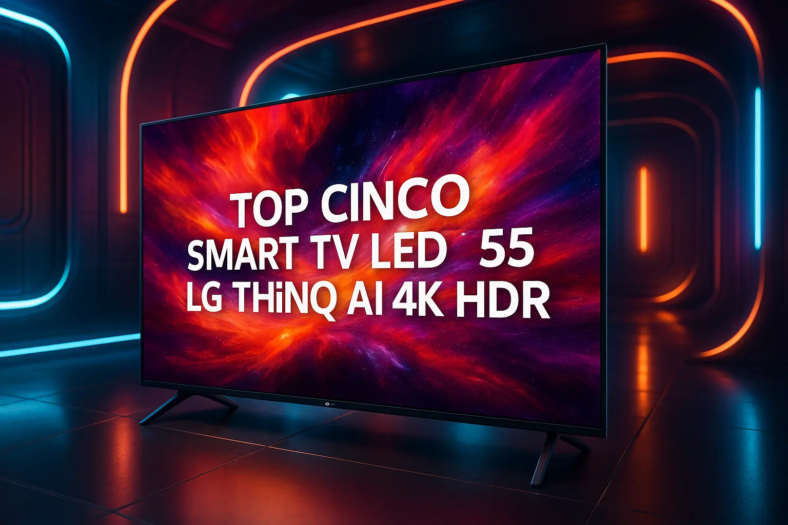 Top Cinco smart TV led 55 LG thinq AI 4k hdr
