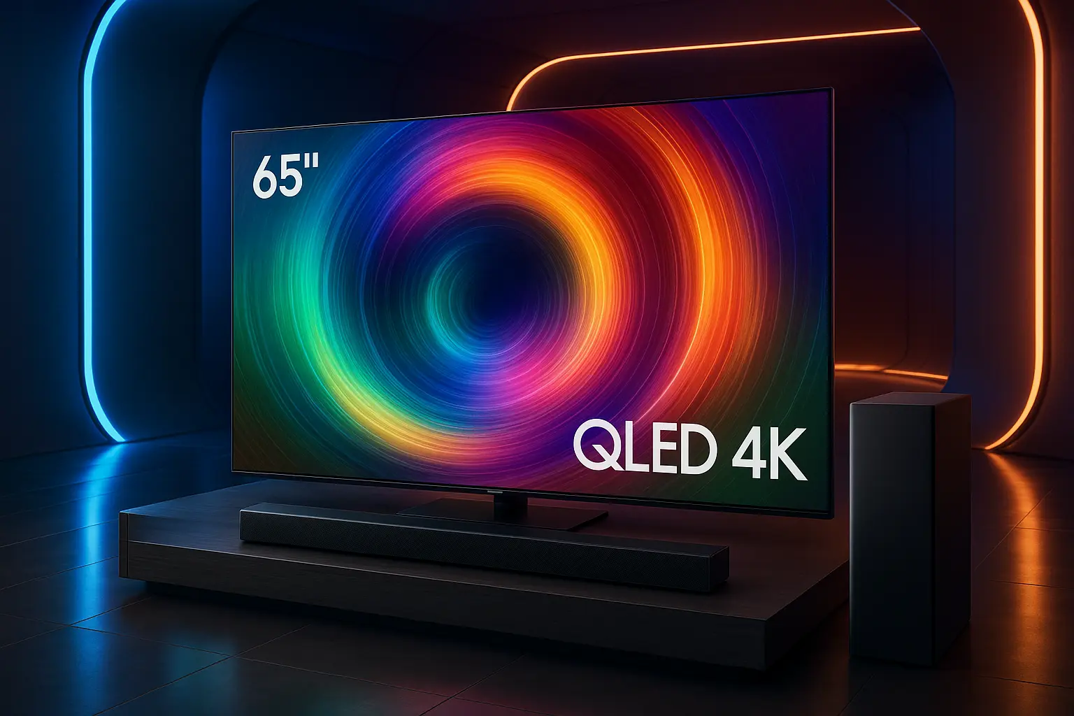 Combo Samsung Smart TV 65 QLED 4K 65Q70D + Soundbar HW-Q800D: Imersão Visual e Sonora de Alto Nível
