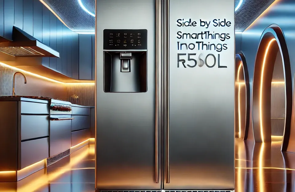 Samsung Geladeira Side by Side SmartThings RS57 Inox 560L: Conectividade e Eficiência em Sua Cozinha
