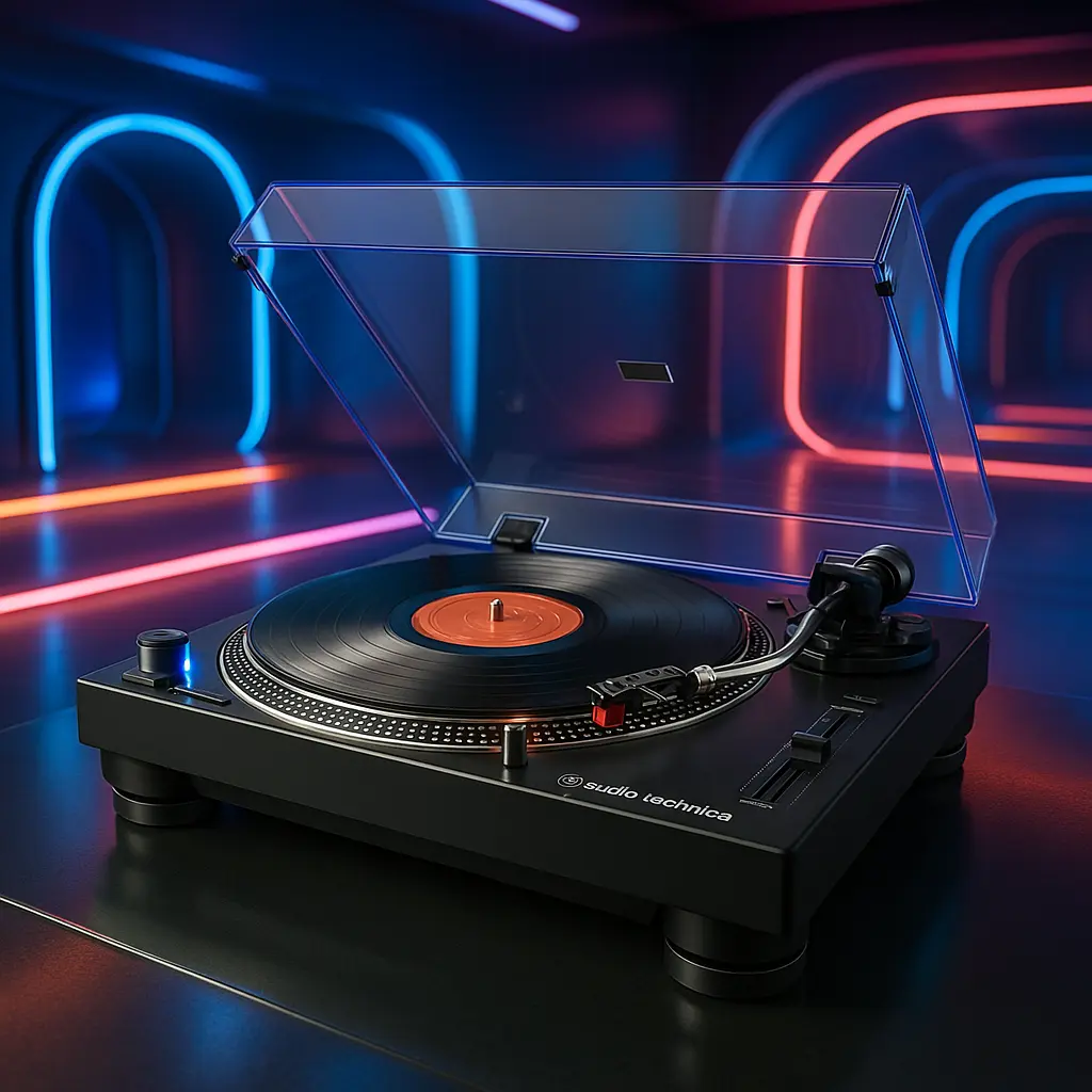 Audio-Technica AT-LP120XBTUSB: Toca-Discos Sem Fio com Fidelidade Analógica
