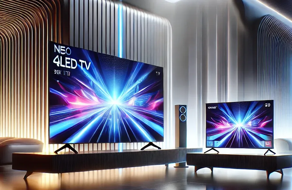Samsung AI TV 55" Neo QLED 4K 55QN85D 2024 + Smart TV 32" Tizen HD 32T4300: Desempenho e Inovação no Seu Lar
