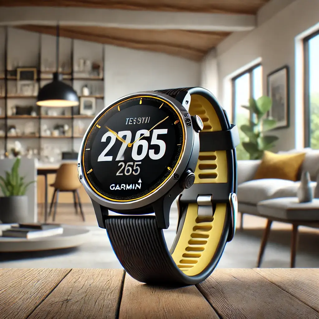 Garmin Smartwatch de Corrida Forerunner 265S - Preto e Amarelo Amp
