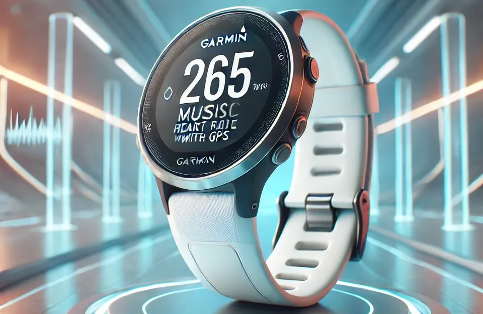 Monitor Cardíaco de Pulso com GPS Garmin Forerunner 265 Music Branco EU/PAC: Perfeito para Treinamentos Intensos