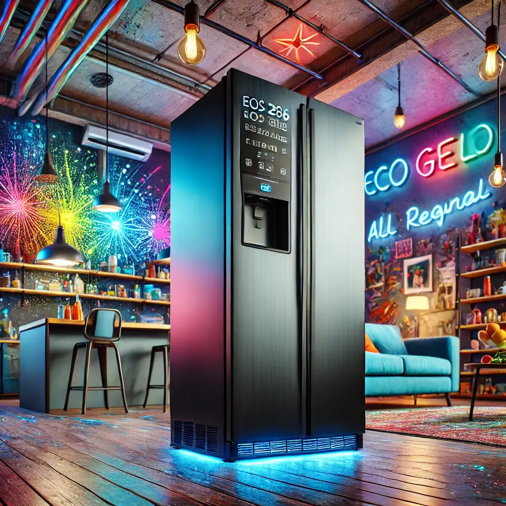 Refrigerador Expositor Vertical Eos 286 Litros Eco Gelo Digital All Black Eev260p 220v - Design Moderno e Eficiência