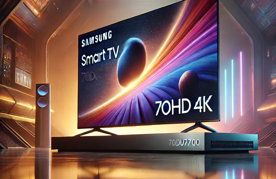 Samsung Smart TV 70" UHD 4K 70DU7700 - Processador Crystal 4K, Gaming Hub