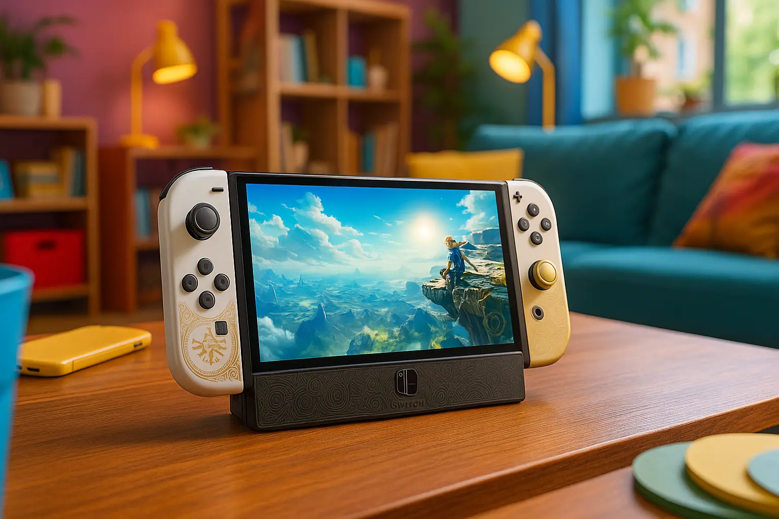 Nintendo Switch OLED Zelda Edition: Tela vibrante e jogabilidade épica