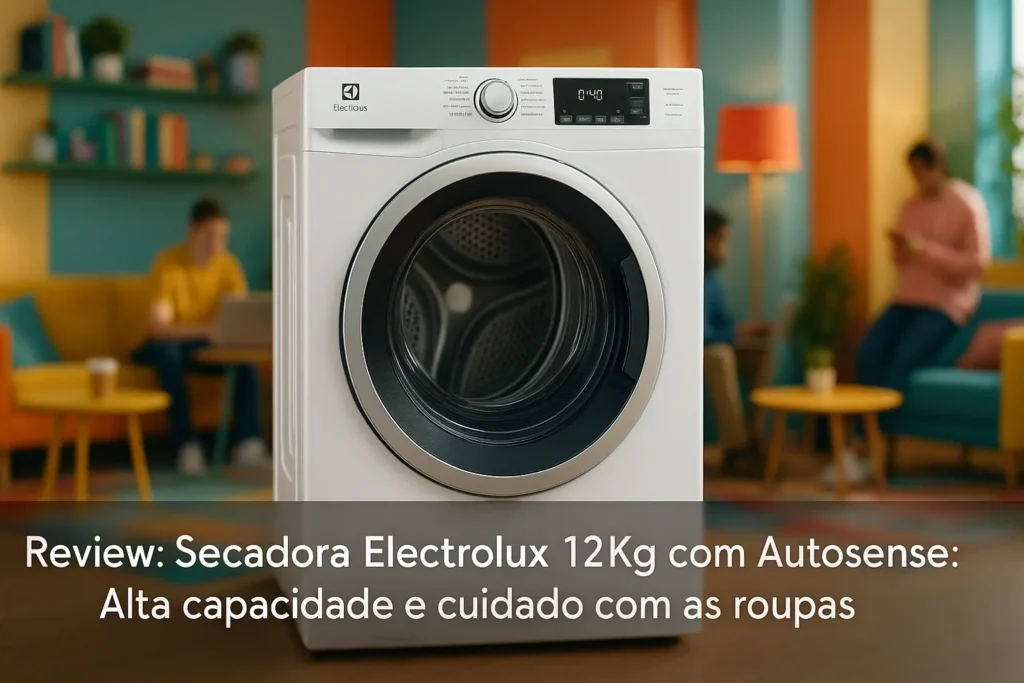 Secadora Electrolux 12Kg com Autosense: Alta capacidade e cuidado com as roupas