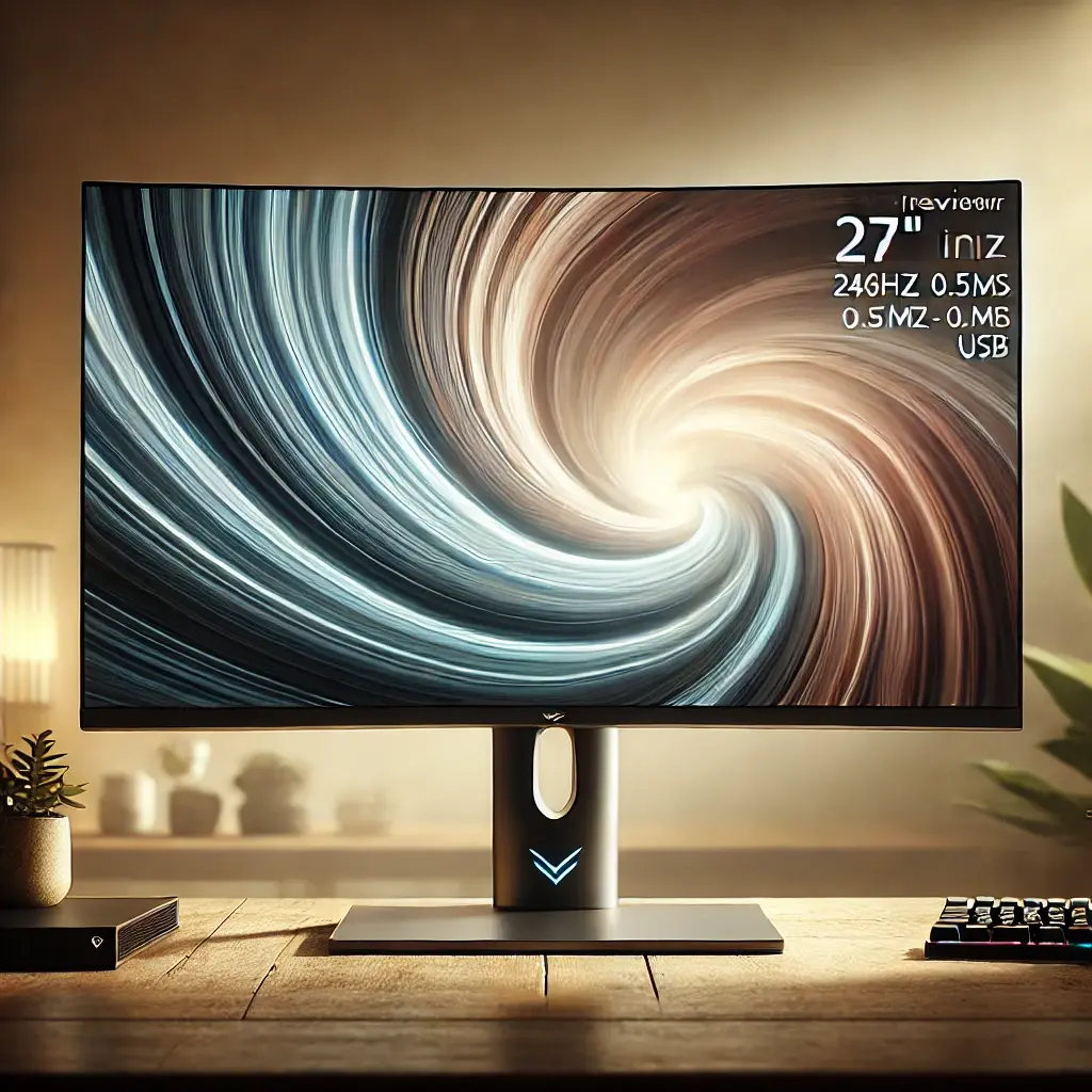Monitor Gamer 27" Curvo 240Hz 0.5ms LED Full HD HDMI Display Port USB HQ 27 HQ-Led Pro R3000