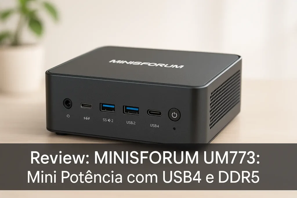 MINISFORUM UM773: Mini Potência com USB4 e DDR5