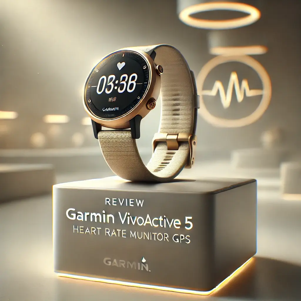 Garmin Vivoactive 5: Monitor Cardíaco com GPS Dourado
