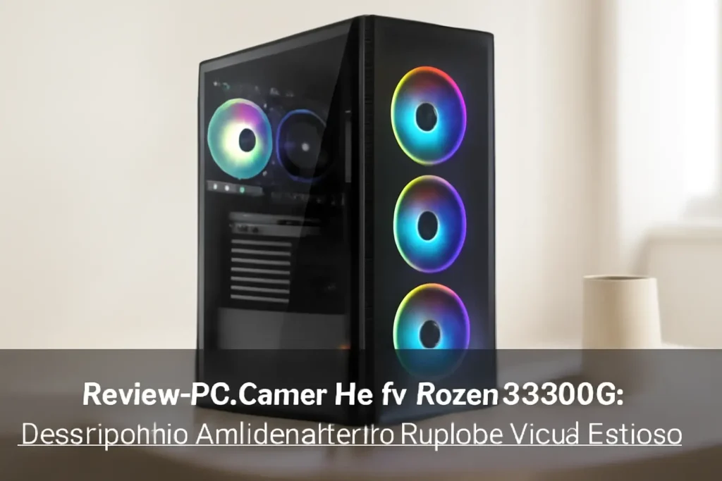 PC Gamer Hertz® Ryzen 5 5600G: Desempenho, Armazenamento Rápido e Visual Estiloso