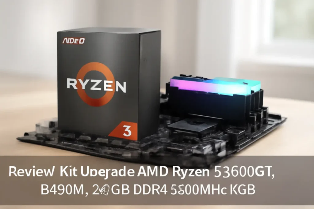 Kit Upgrade AMD Ryzen 5 5600GT, B450M, 2x8GB DDR4 3200MHz RGB: Desempenho Imbatível