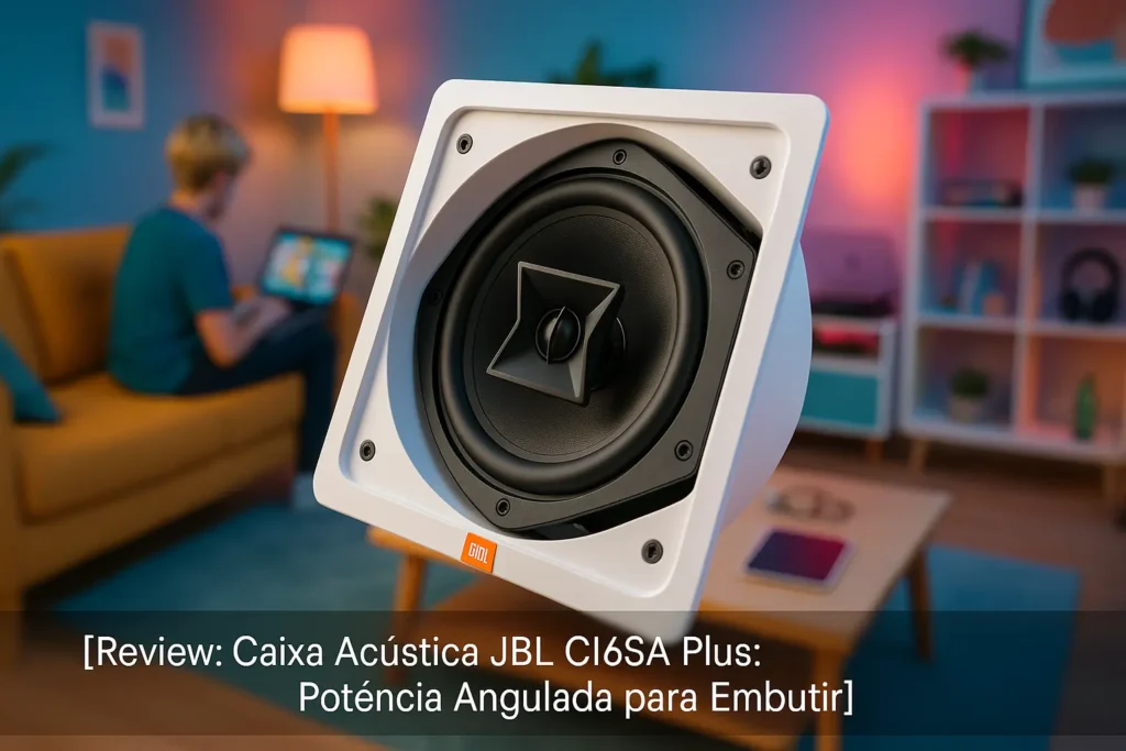 Caixa Acústica JBL CI6SA Plus: Potência Angulada para Embutir