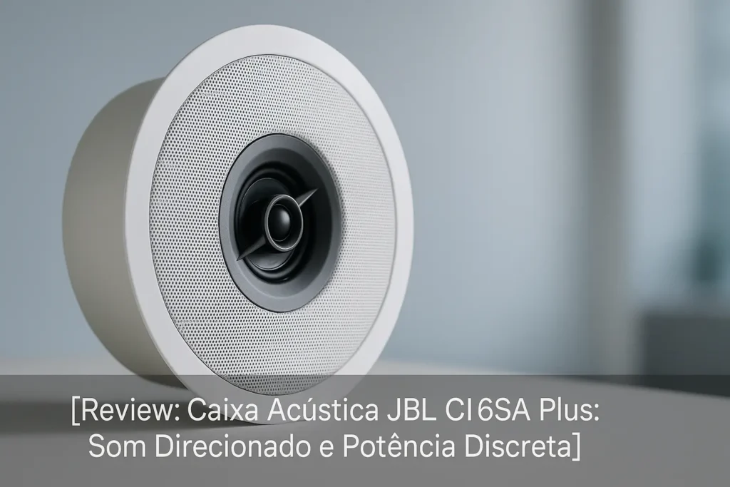 Caixa Acústica JBL CI6SA Plus: Som Direcionado e Potência Discreta