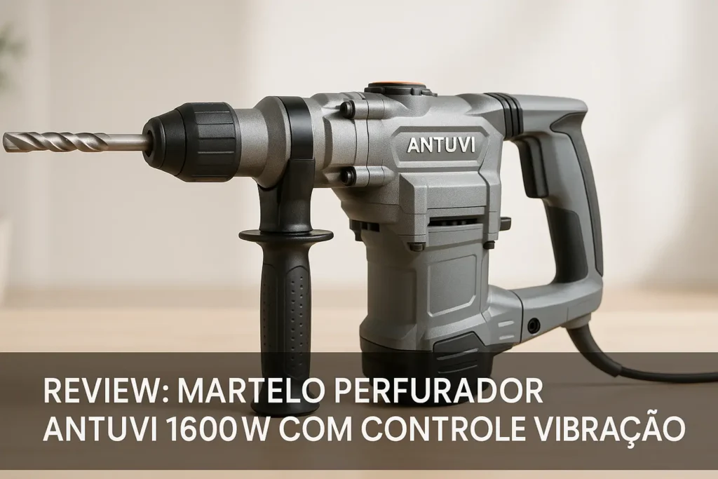 Martelo Perfurador Antuvi 1600W com Controle de Vibração