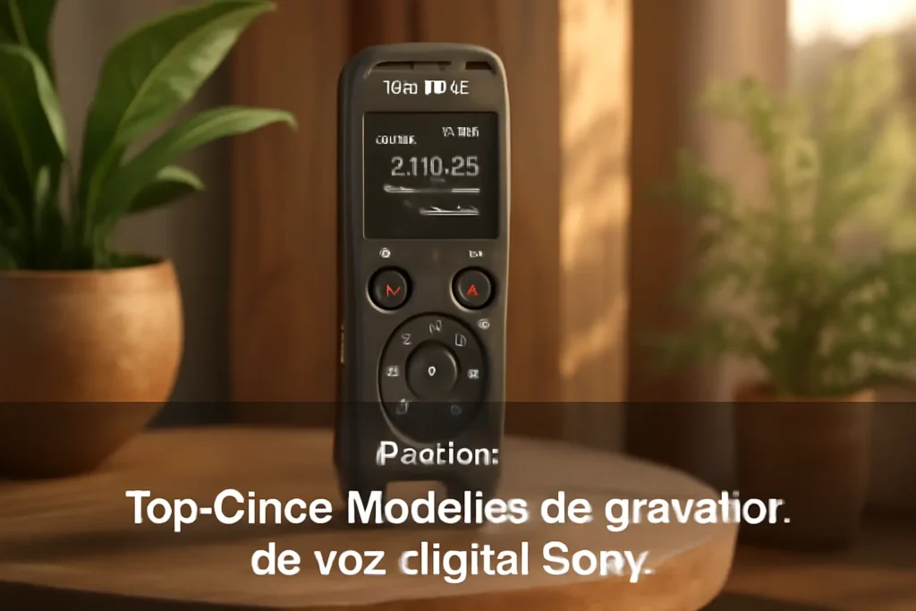 Top Cinco Modelos de gravador de voz digital Sony