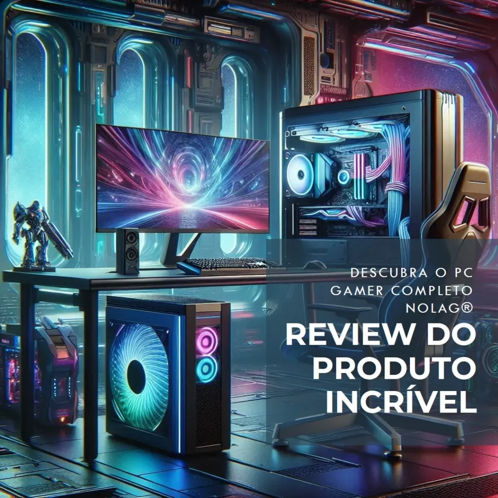 Pc Gamer Completo NoLag® AMD Ryzen 5 8600G, Radeon™ Graphics 760M, 16GB RAM, SSD 1TB NVMe, Gabinete RGB