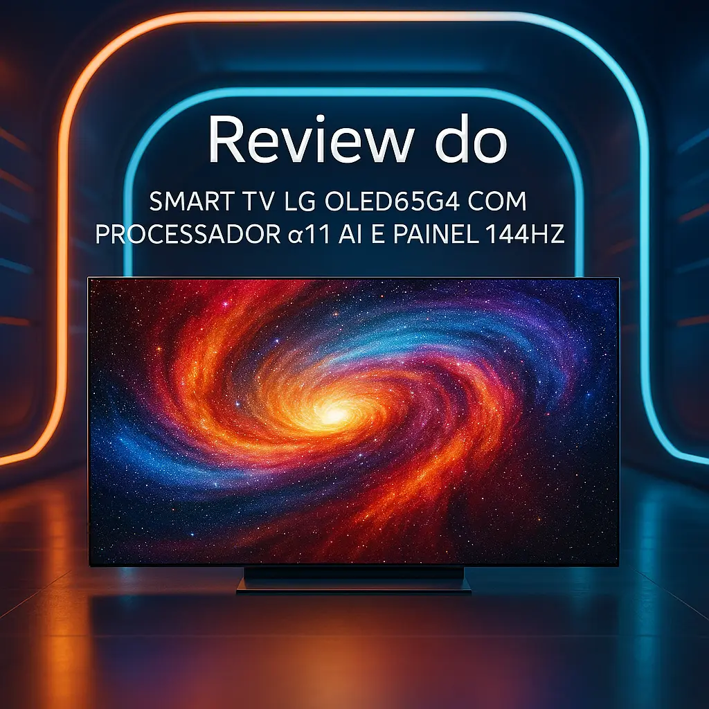 Smart TV LG OLED65G4 com Processador α11 AI e Painel 144Hz