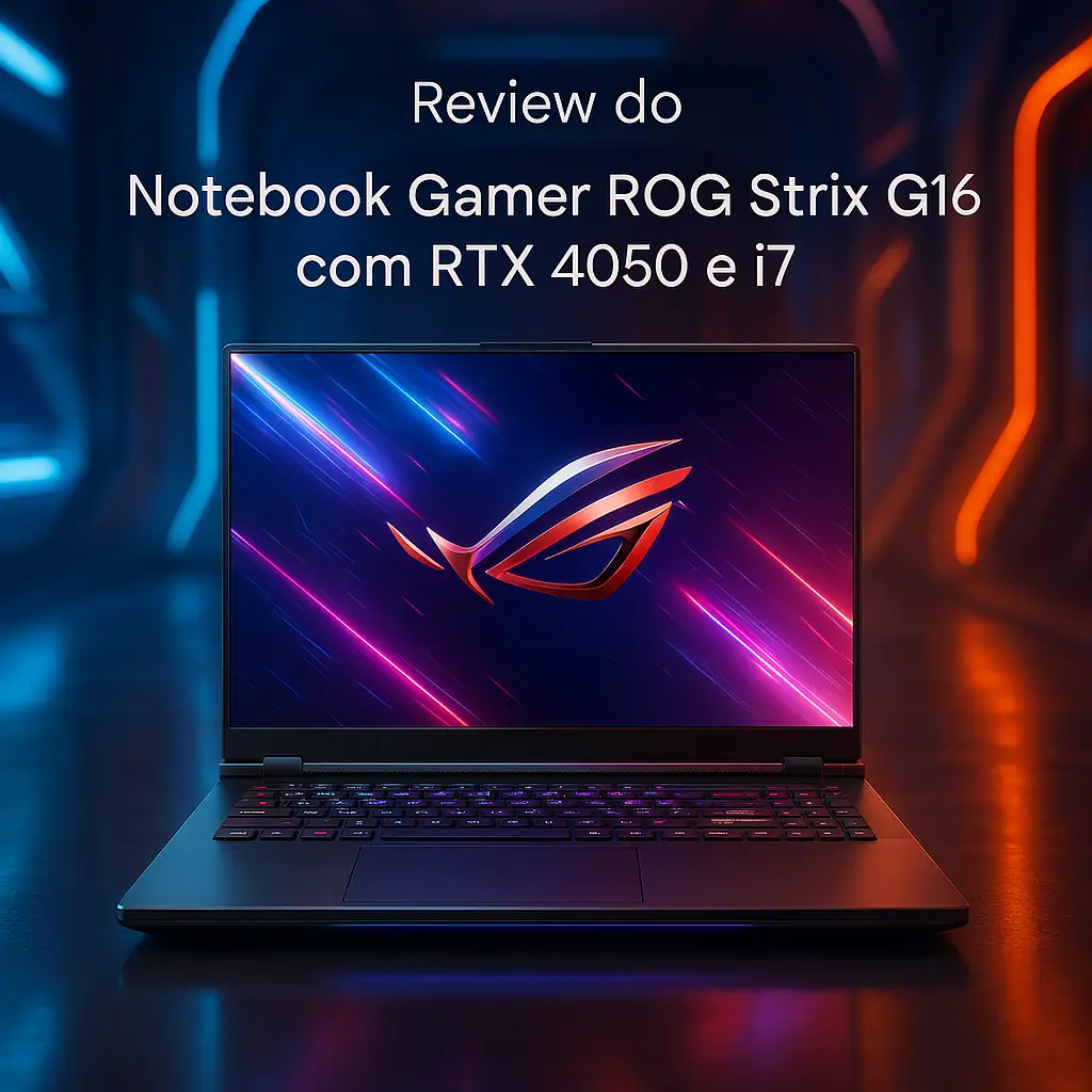Notebook Gamer ROG Strix G16 com RTX 4050 e i7