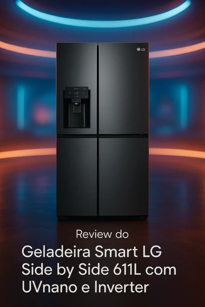 Geladeira Smart LG Side by Side 611L com UVnano e Inverter