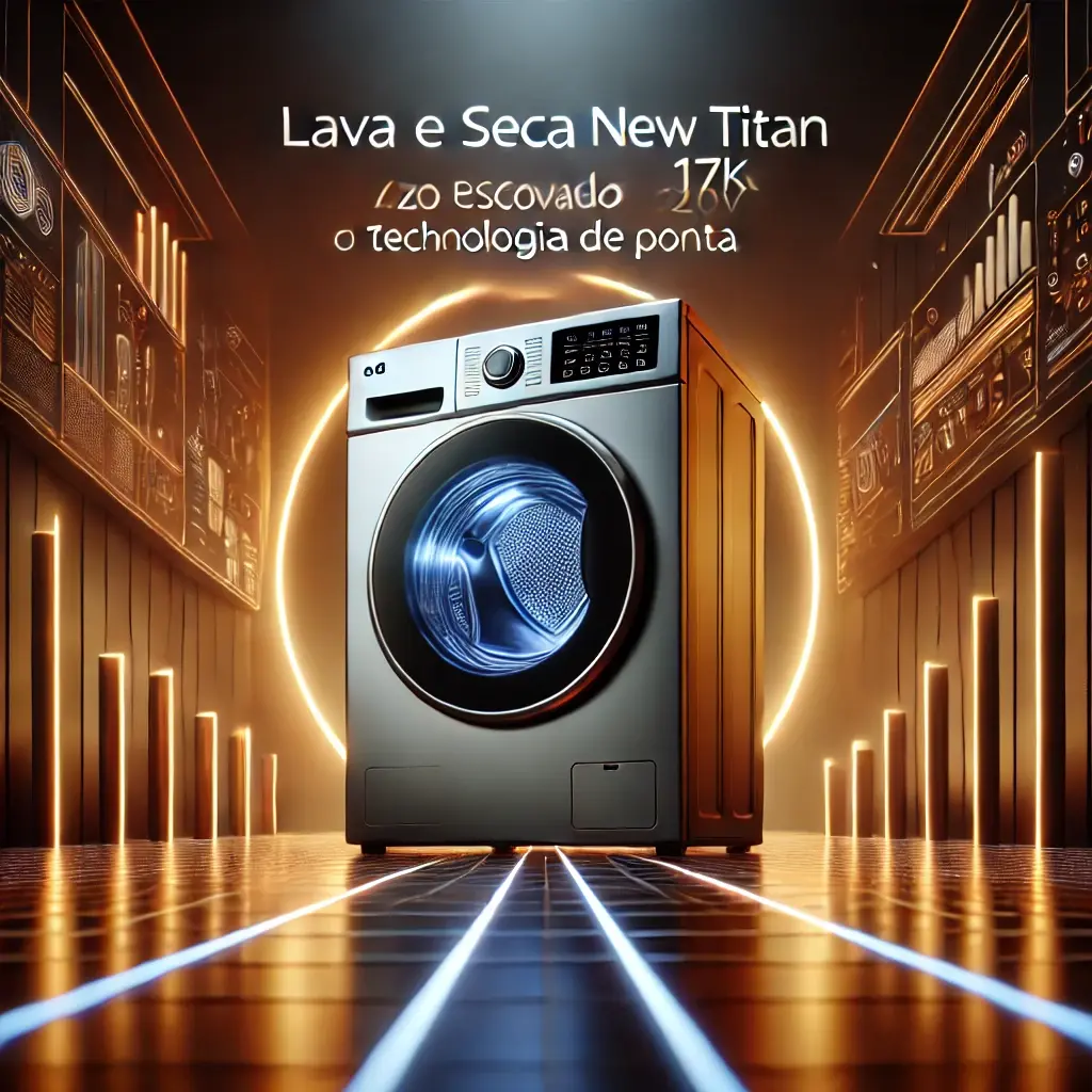 Lava e Seca LG New Titan Aço Escovado 17kg 220V WD17VVS6A: Desempenho e Tecnologia de Ponta