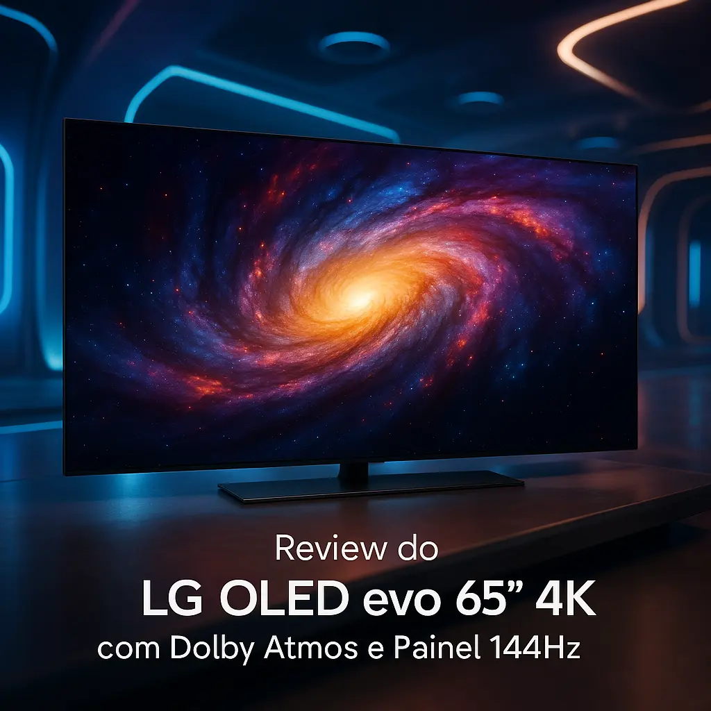 LG OLED evo 65" 4K com Dolby Atmos e Painel 144Hz