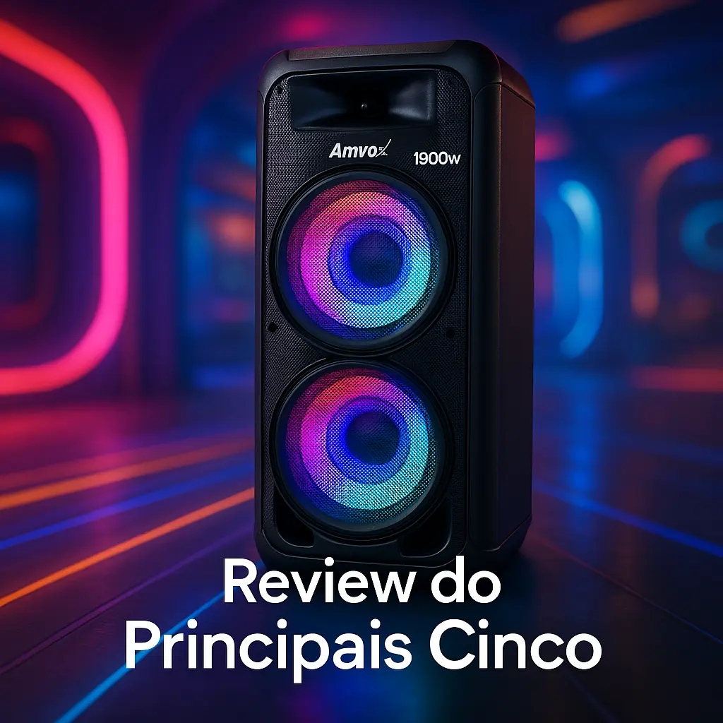 Principais Cinco caixa de som Amvox 1900w