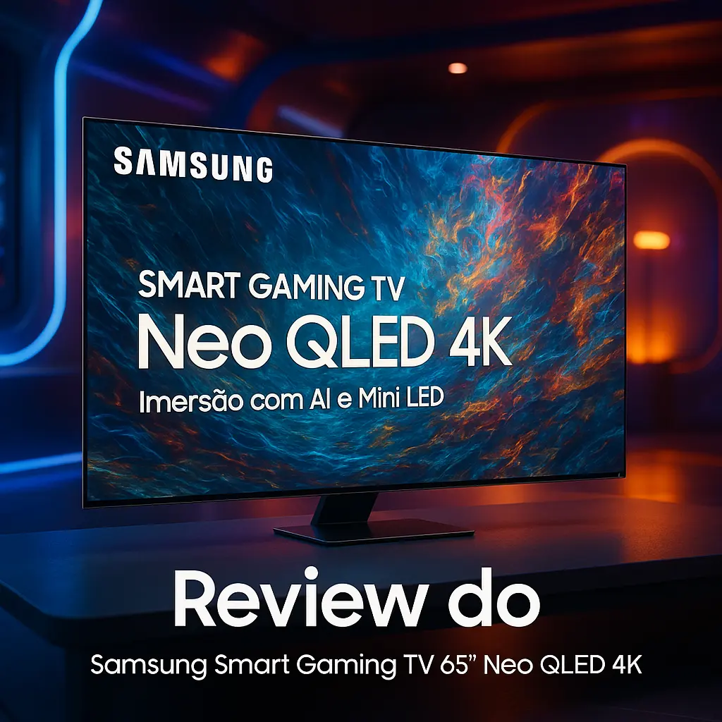 Samsung Smart Gaming TV 65" Neo QLED 4K: Imersão com AI e Mini LED