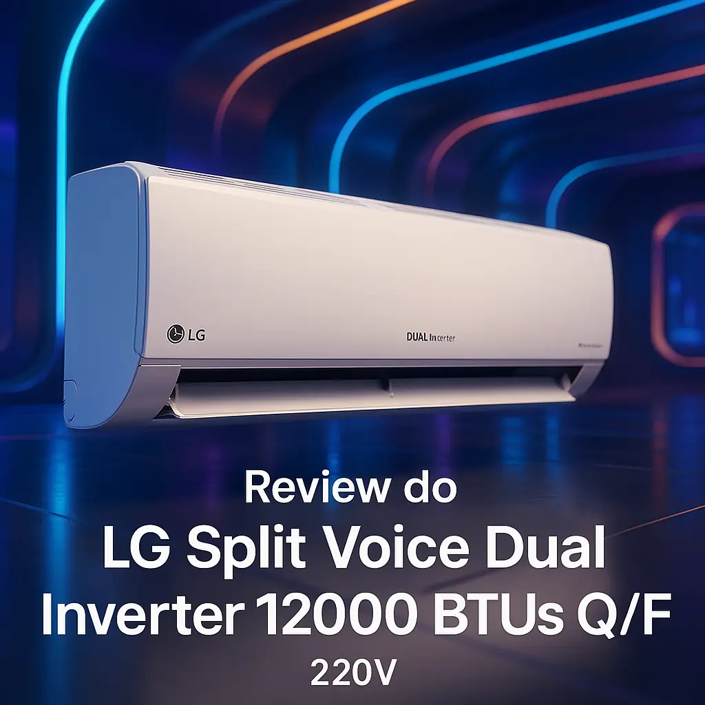 Principais Cinco LG split voice dual inverter 12000 btus q/f 220v
