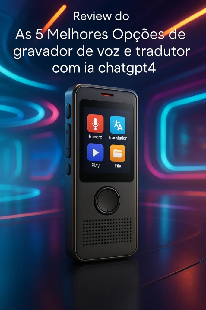 As 5 Melhores Opções de gravador de voz e tradutor com ia chatgpt4