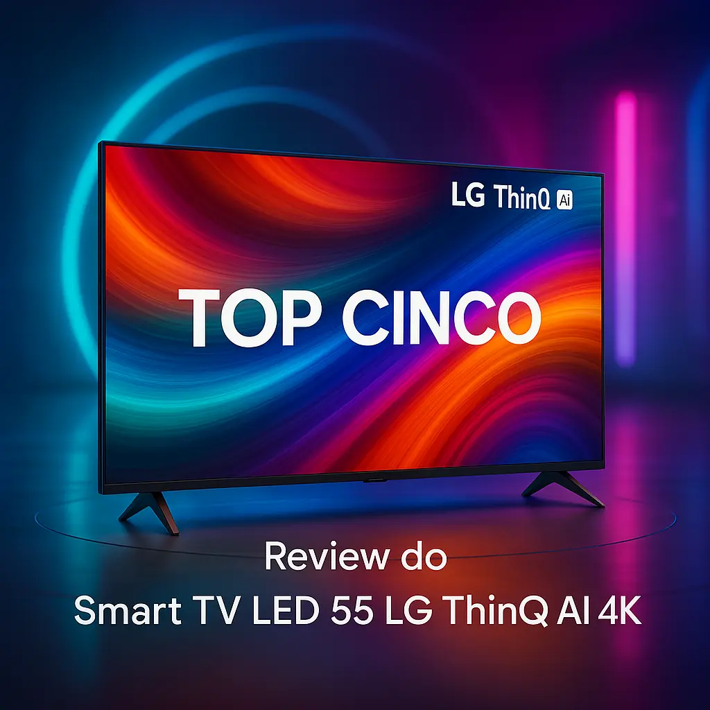 Top Cinco smart TV led 55 LG thinq AI 4k hdr