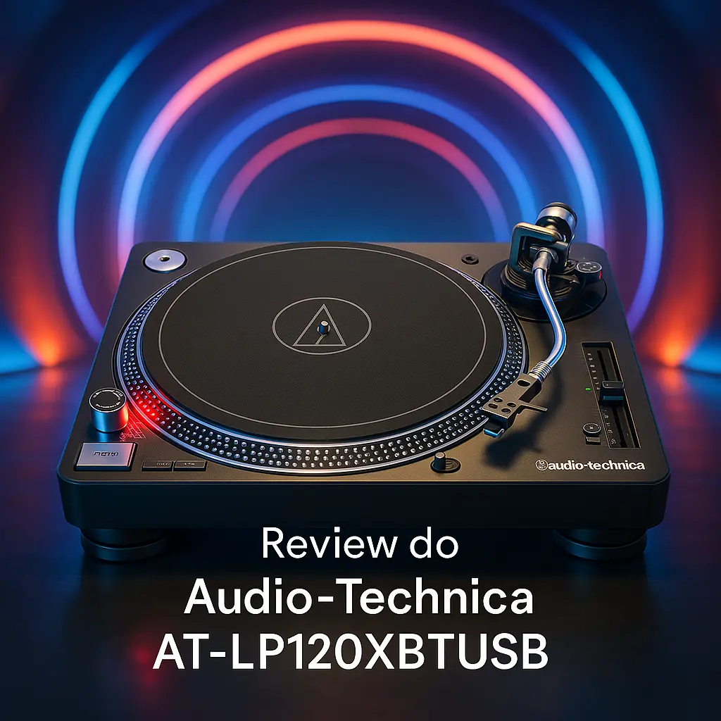 Audio-Technica AT-LP120XBTUSB: Toca-Discos Sem Fio com Fidelidade Analógica