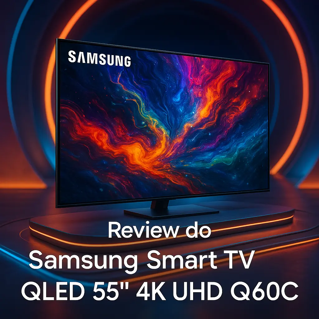Samsung Smart TV QLED 55" 4K UHD Q60C – Imagem Imersiva e Alexa Integrada