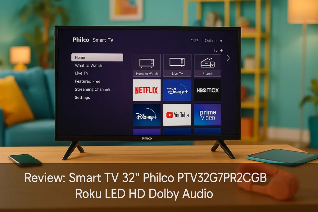 Principais 5 smart tv 32 philco ptv32g7pr2cgb roku led hd dolby audio