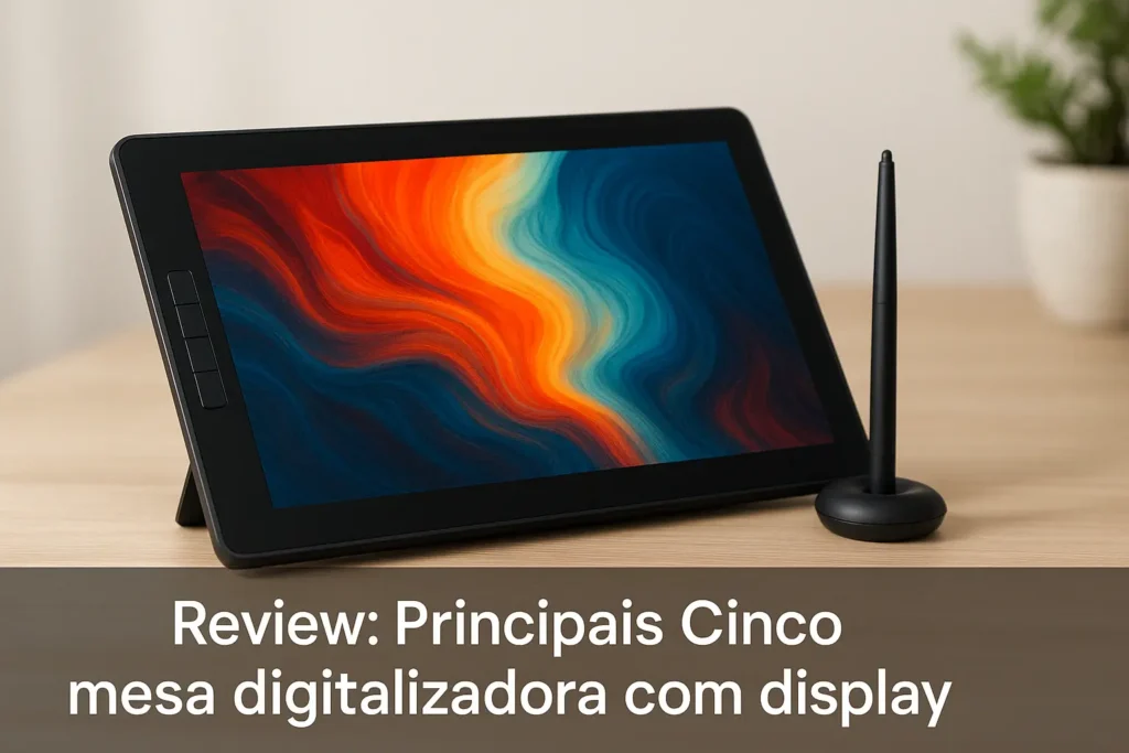 Principais Cinco mesa digitalizadora com display