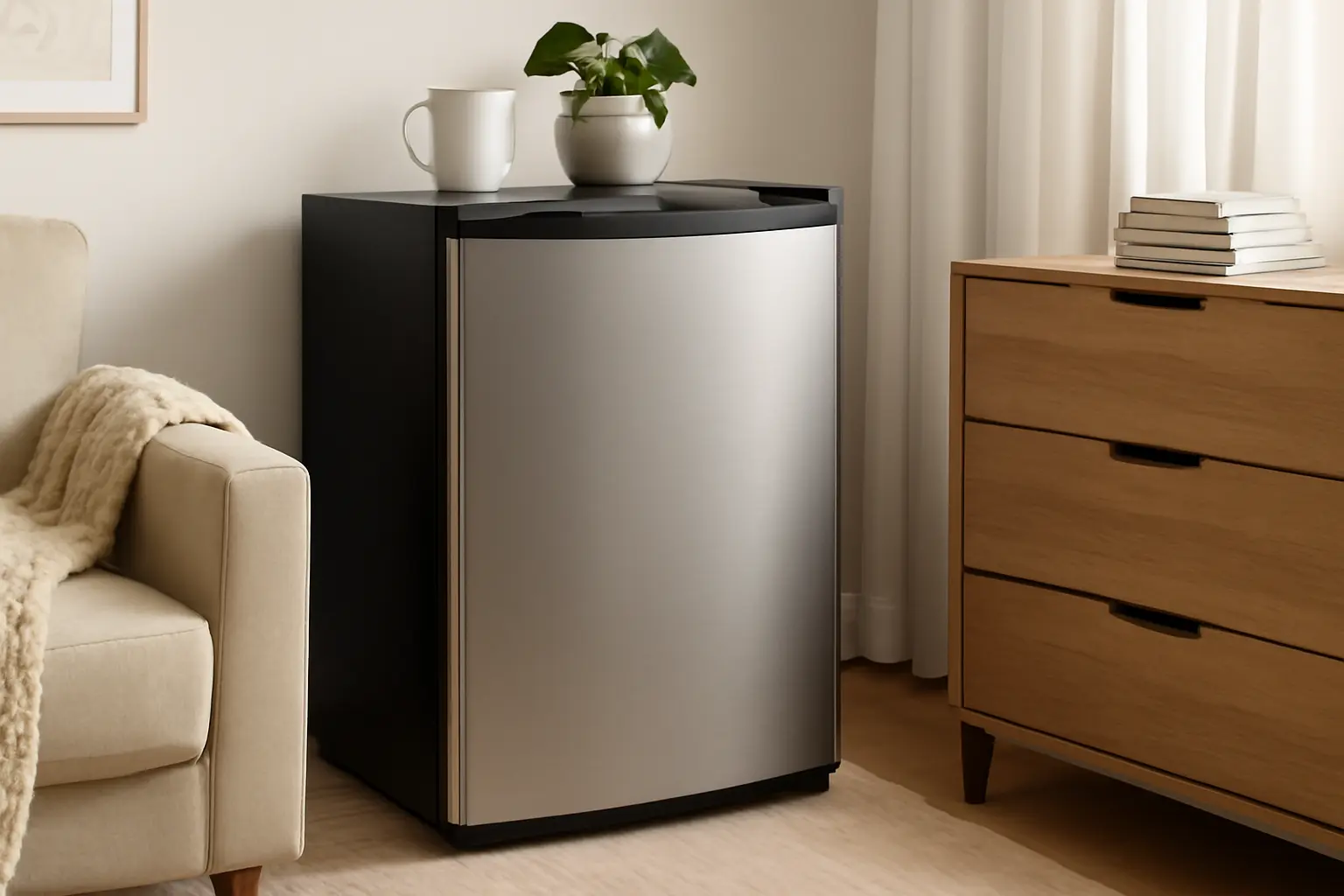 Frigobar Geladeira HQ 70 Litros Inox HQ-70FB 127V: Compacto e Eficiente