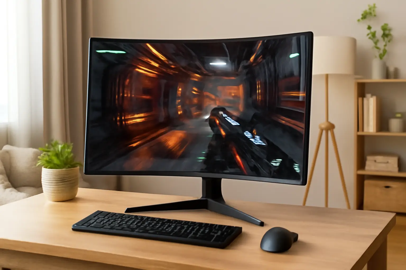 LG Monitor Gamer Curvo Ultragear 32GS60QC-B: Desempenho Imersivo e Alta Taxa de Atualização