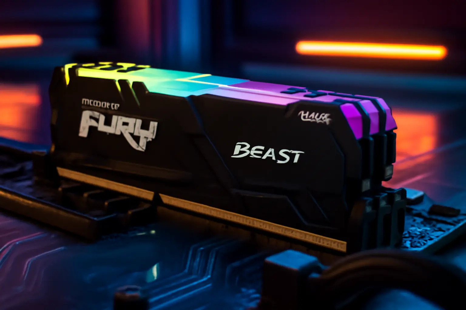 Kingston Memória Fury Beast RGB 16GB 3200MT/s DDR4: Desempenho e Estilo Imbatíveis