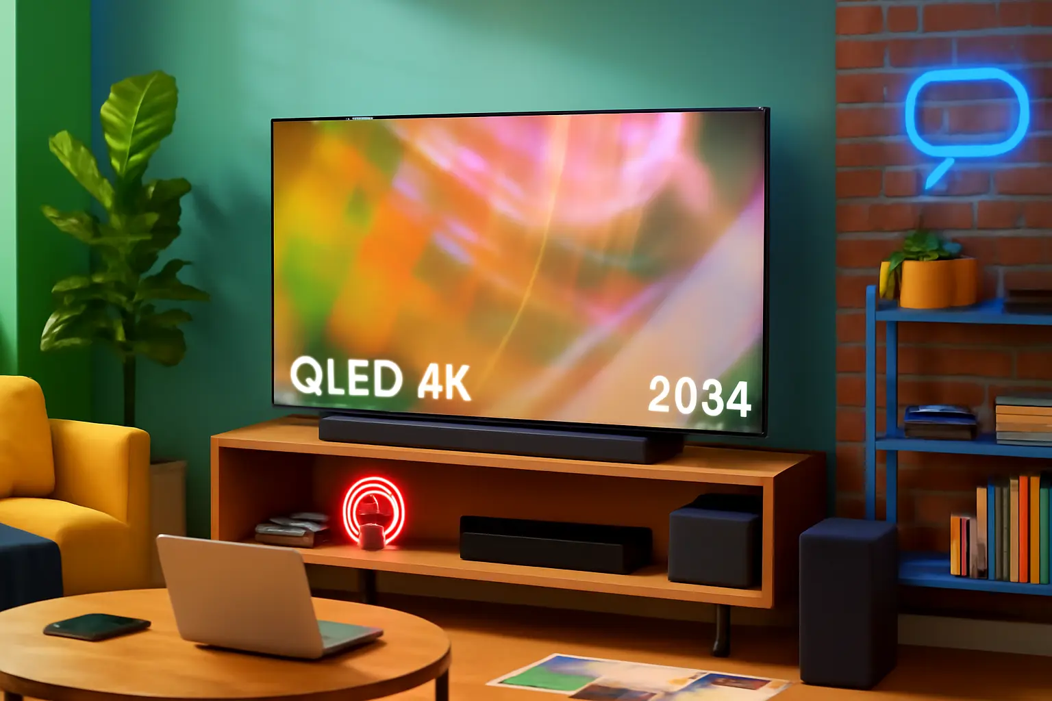 Smart TV 50" QLED 4K 50Q60D 2024 + Soundbar HW-B550/ZD Combo: Qualidade de Imagem e Áudio para Sua Casa