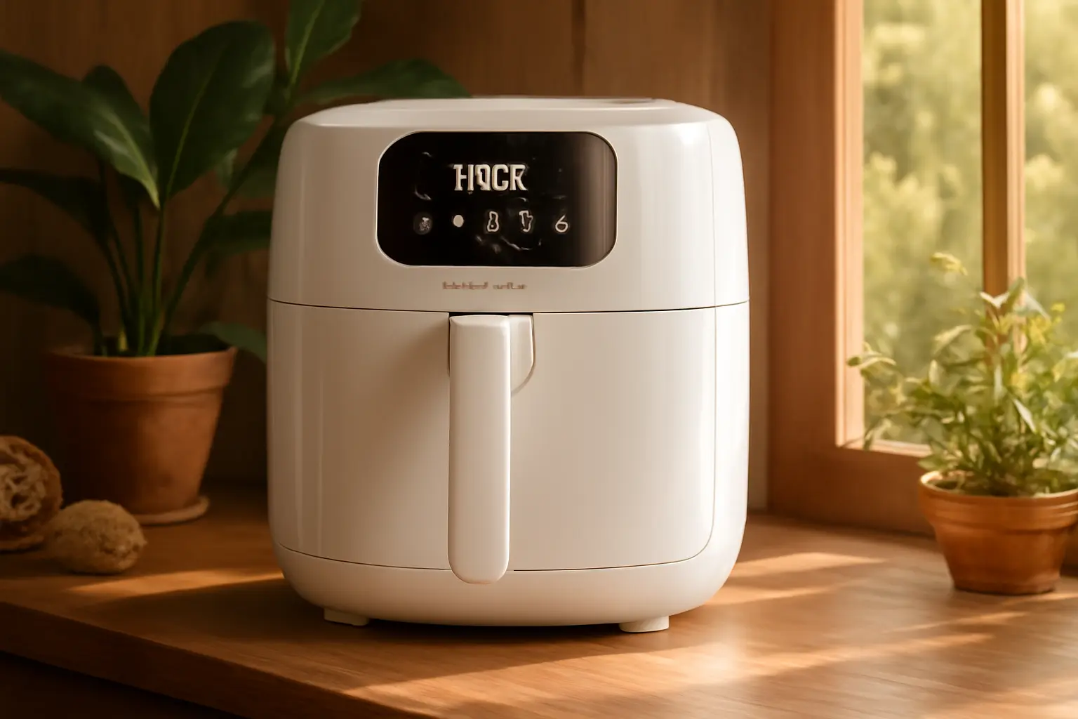 Fritadeira Sem Óleo Air Fryer 8L, Branco, 1400W, 127V/220V - Fritadeira Digital para Cozinhas Modernas